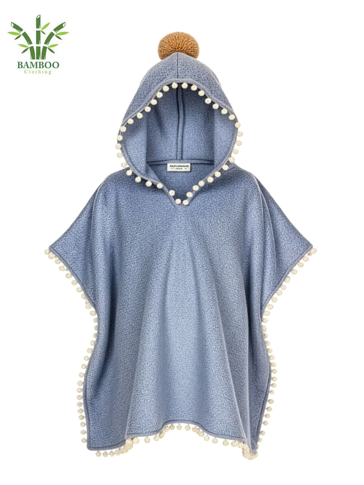 MALOX Light blue Μπουρνούζι-Poncho
