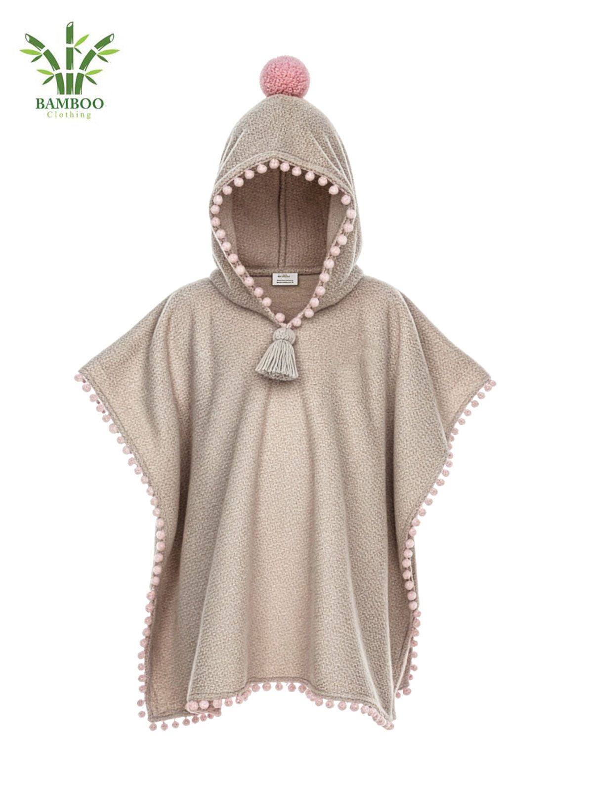 MALOX Beige-Pink Μπουρνούζι-Poncho