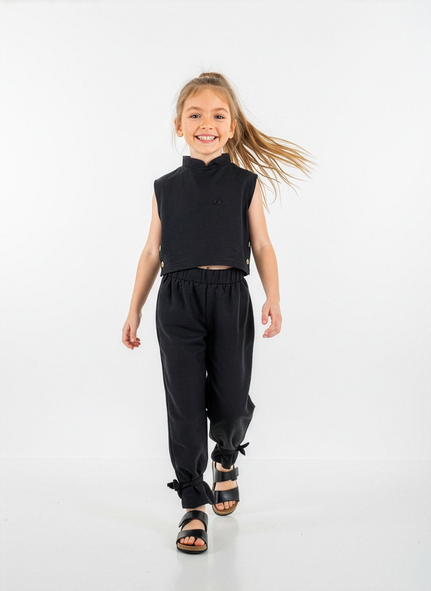 Minimo- Girls’ cotton set top and trousers-MF36024