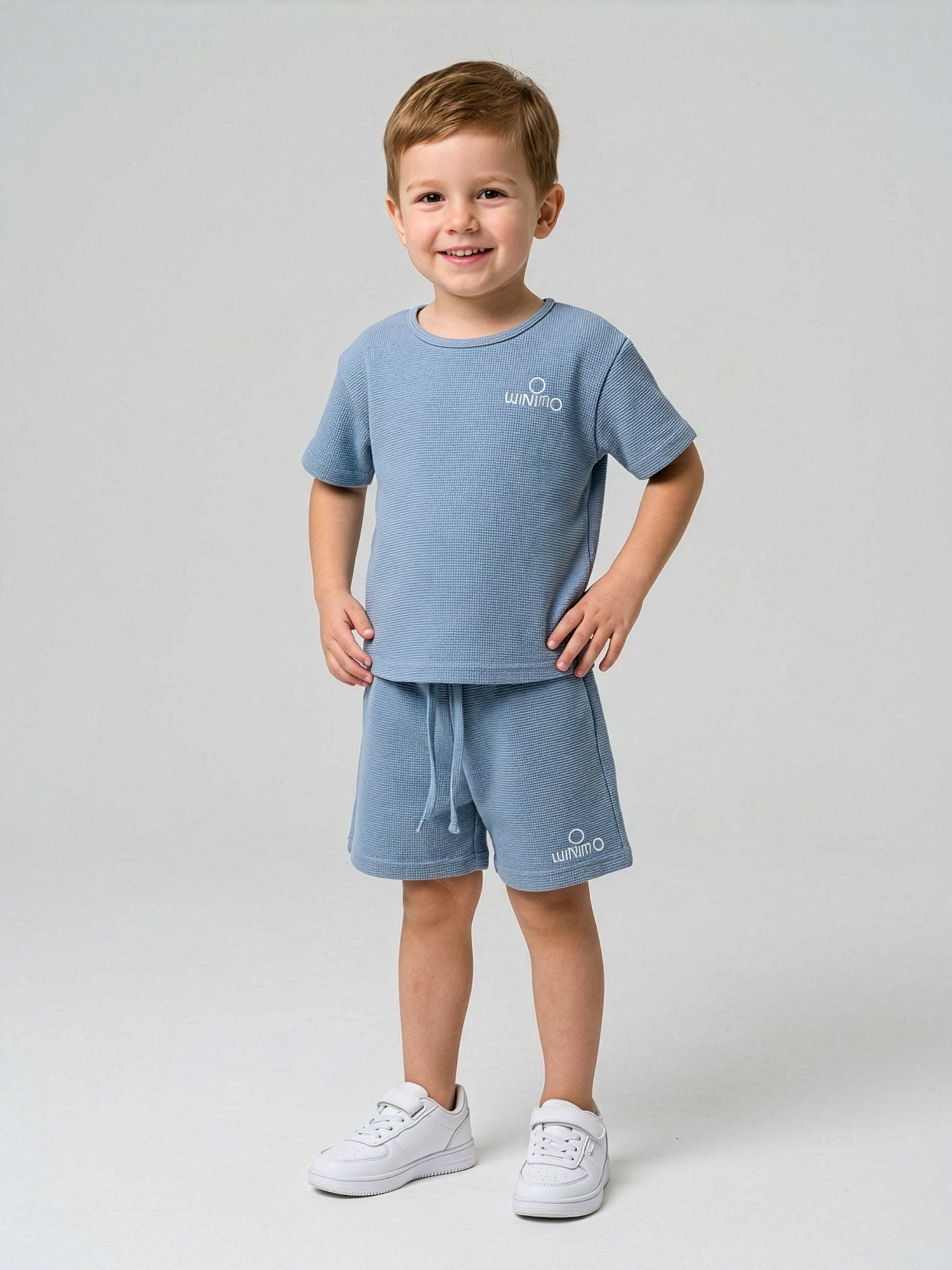Minimo- Kids summer set 2pcs light blue-MF3604U