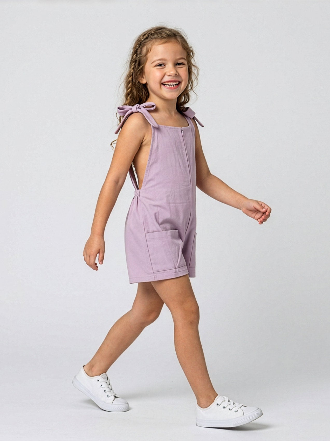 Minimo - Girls jumpsuit-shorts pink-MH30006