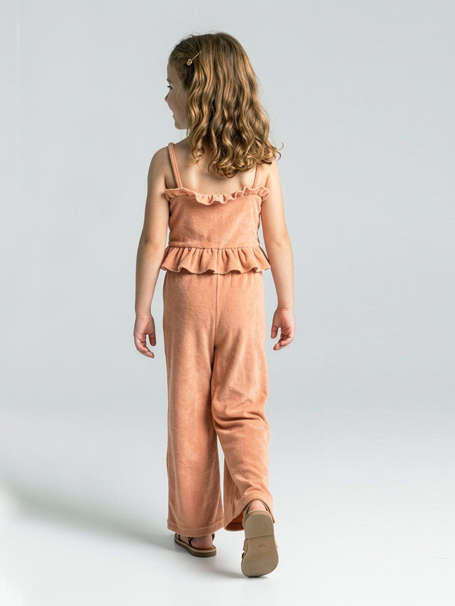 Minimo- Summer set 2pcs-terry top & pants-Orange-MD36006