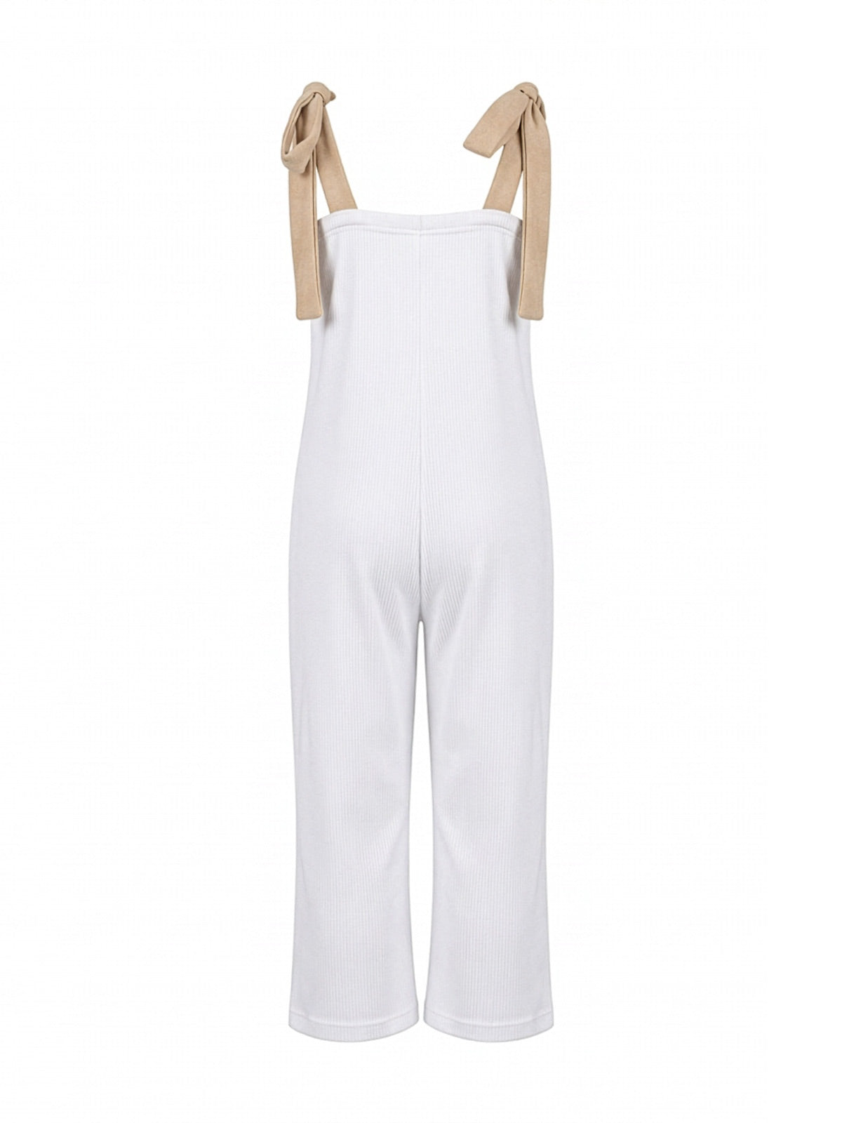 Minimo - Girl's cotton zip cullote white-MD30000A