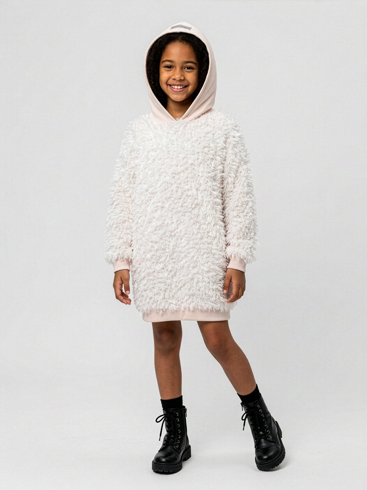 Minimo- Girl's dress with feather details-ME30000