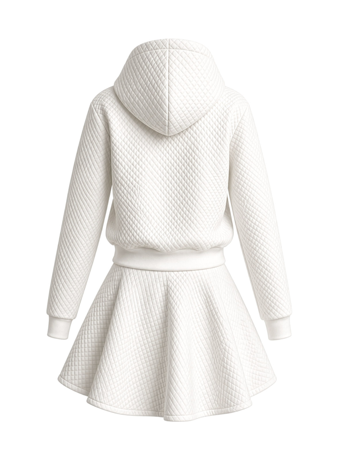 Minimo- Girl's quilted 2pcs set Hoodie and skirt -ME3012S