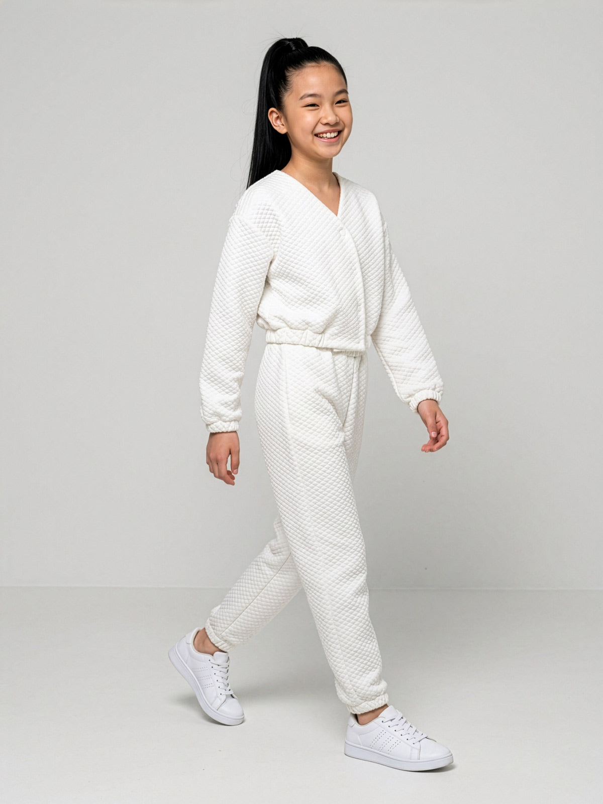 Minimo- Girl's quilted 2pcs set-cardigan and pants -ME36008