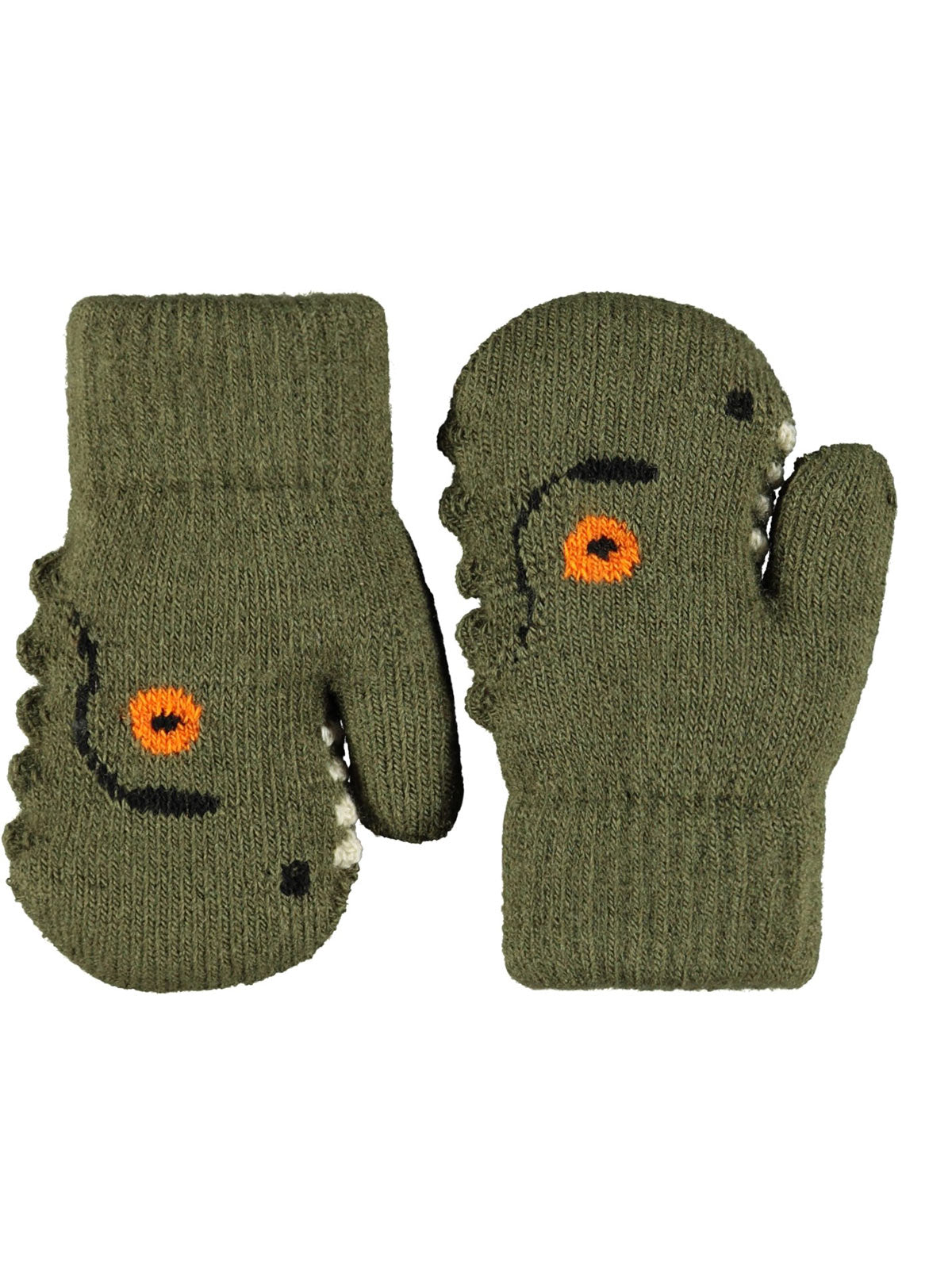 Molo knitted mittens for babies-Dark Green