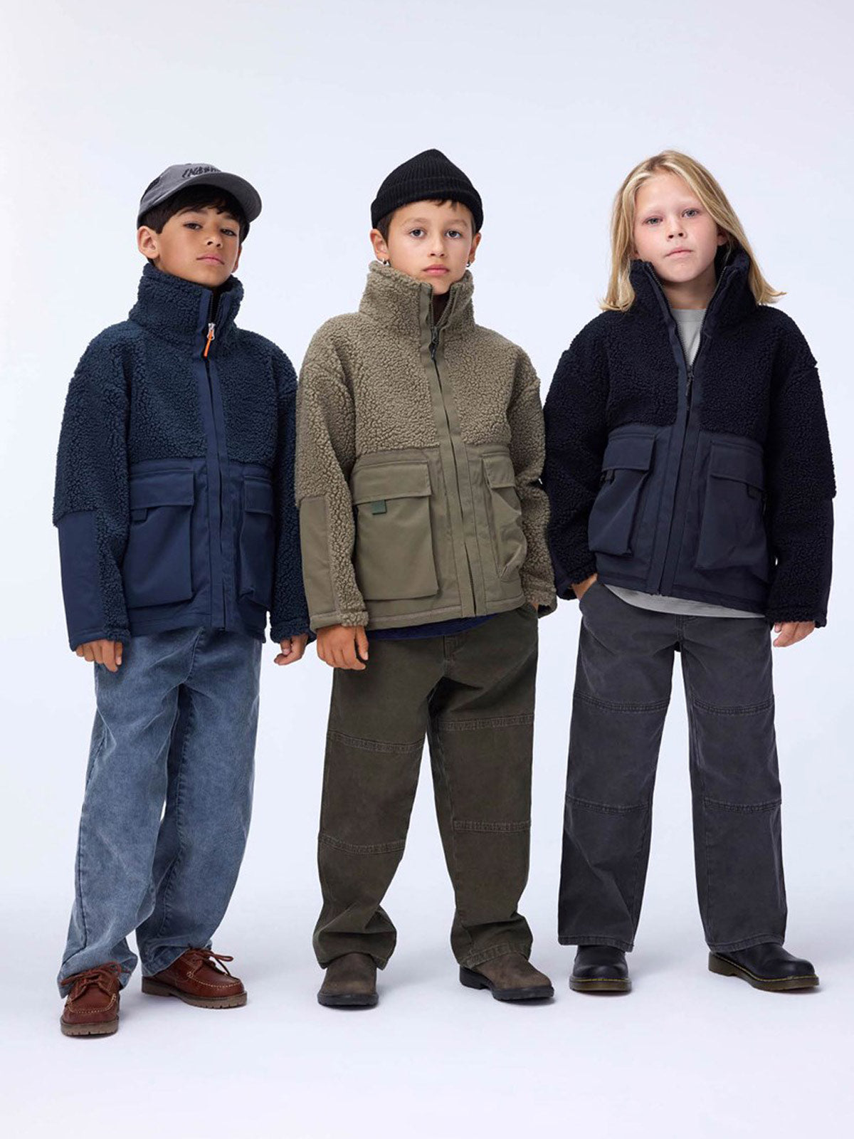 Molo Black fleece jacket for boys Utha-5W25L201