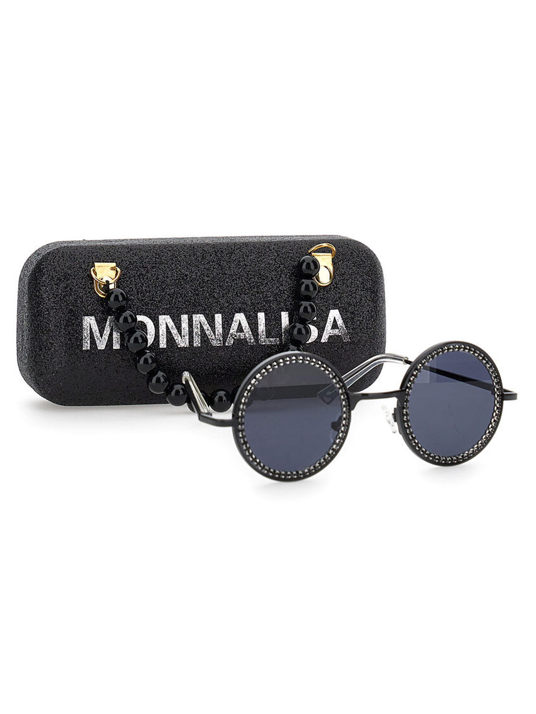 Rhinestone sunglasses 17C065-Black