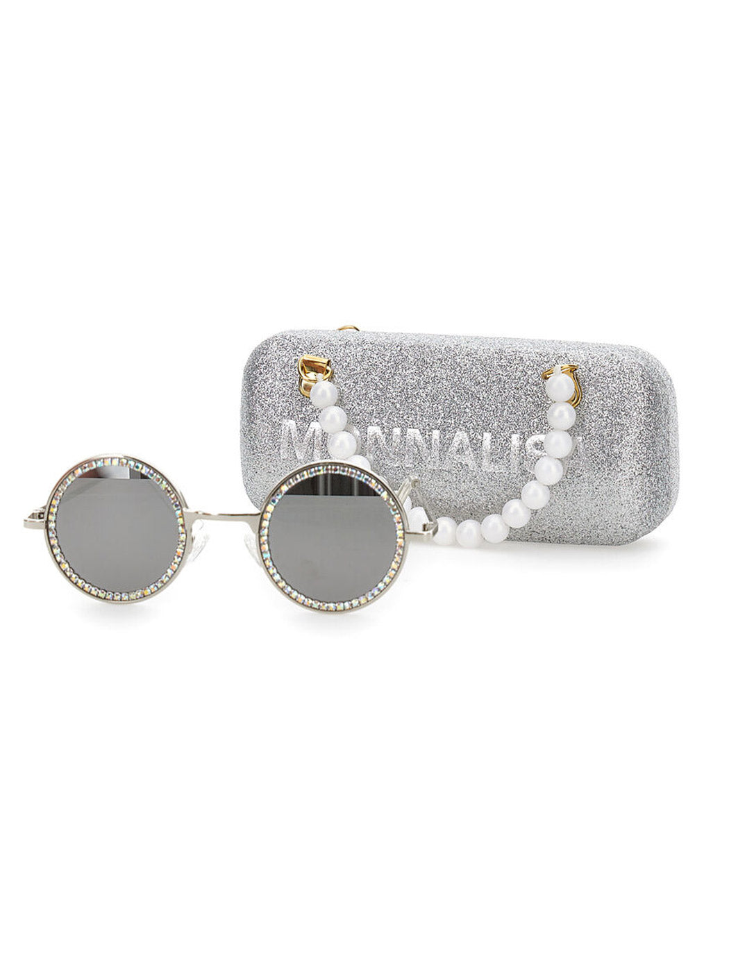 Rhinestone sunglasses 17C065-Silver