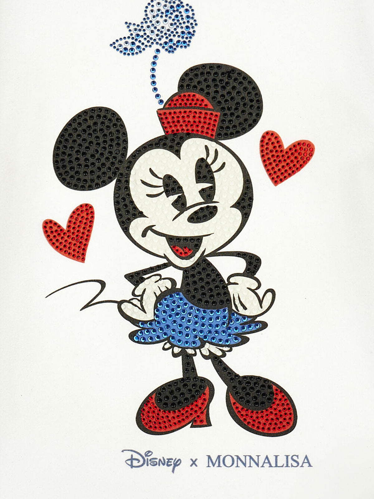 Monnalisa-Girl's Minnie T-Shirt with rhinestones