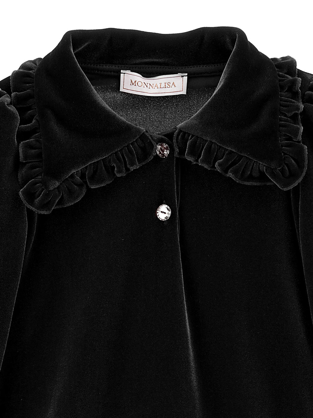 MONNALISA Girl's chenille dress - 11B9092850 Black