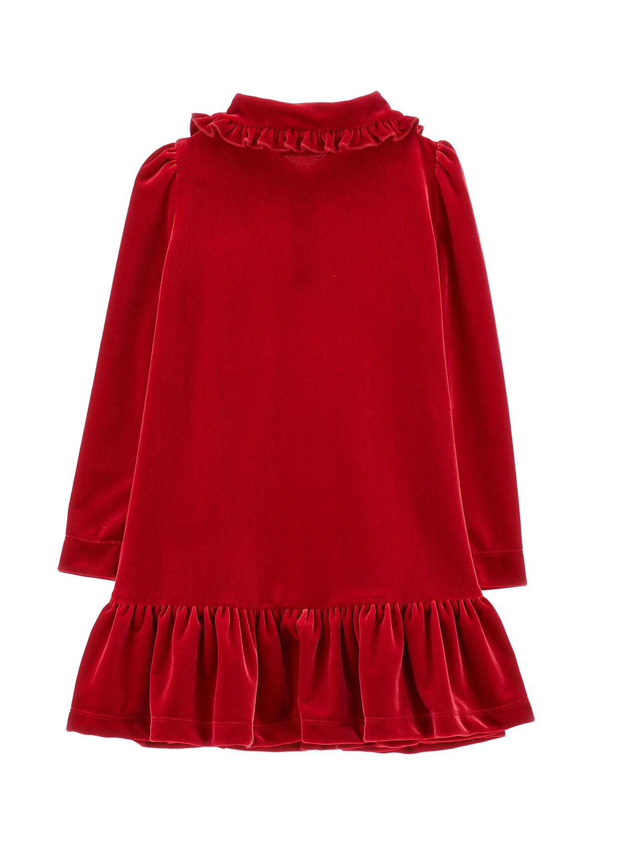 MONNALISA Κόκκινο Φόρεμα σενίλ για κορίτσι