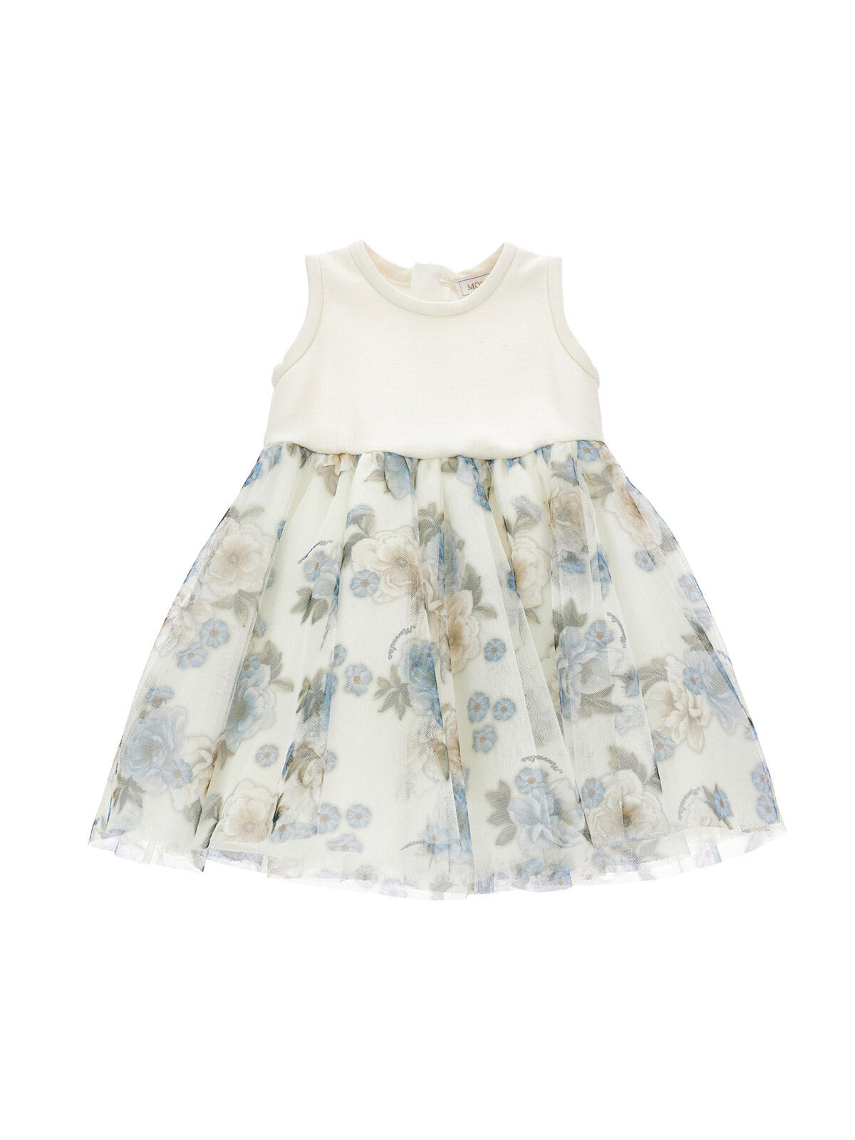 Monnalisa knitted dress with floral design for babies