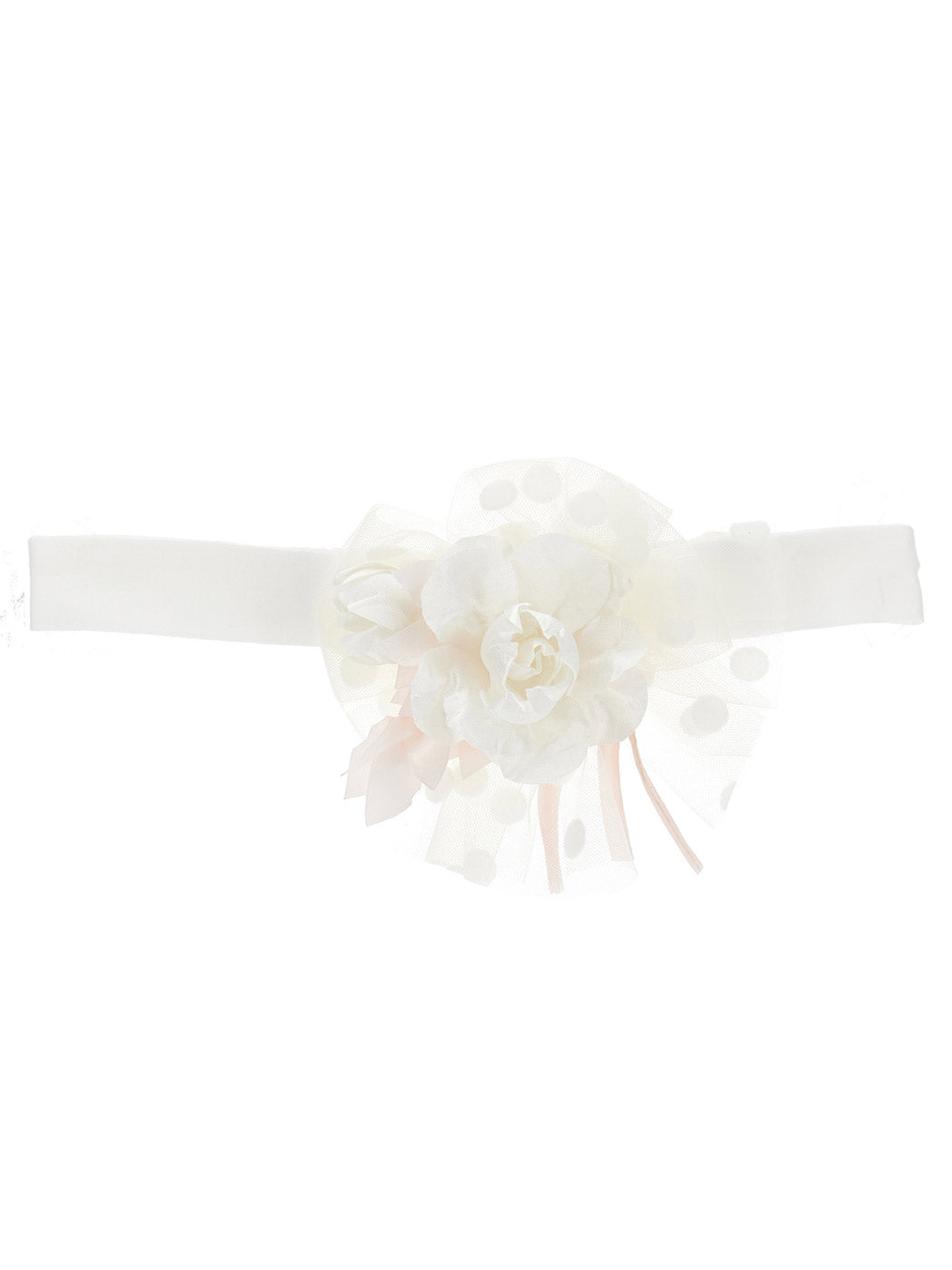 Monnalisa headband with daisies bow