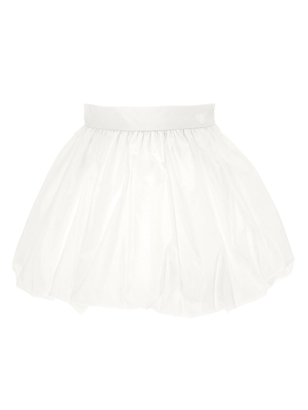 Monnalisa Puffball taffeta skirt-white
