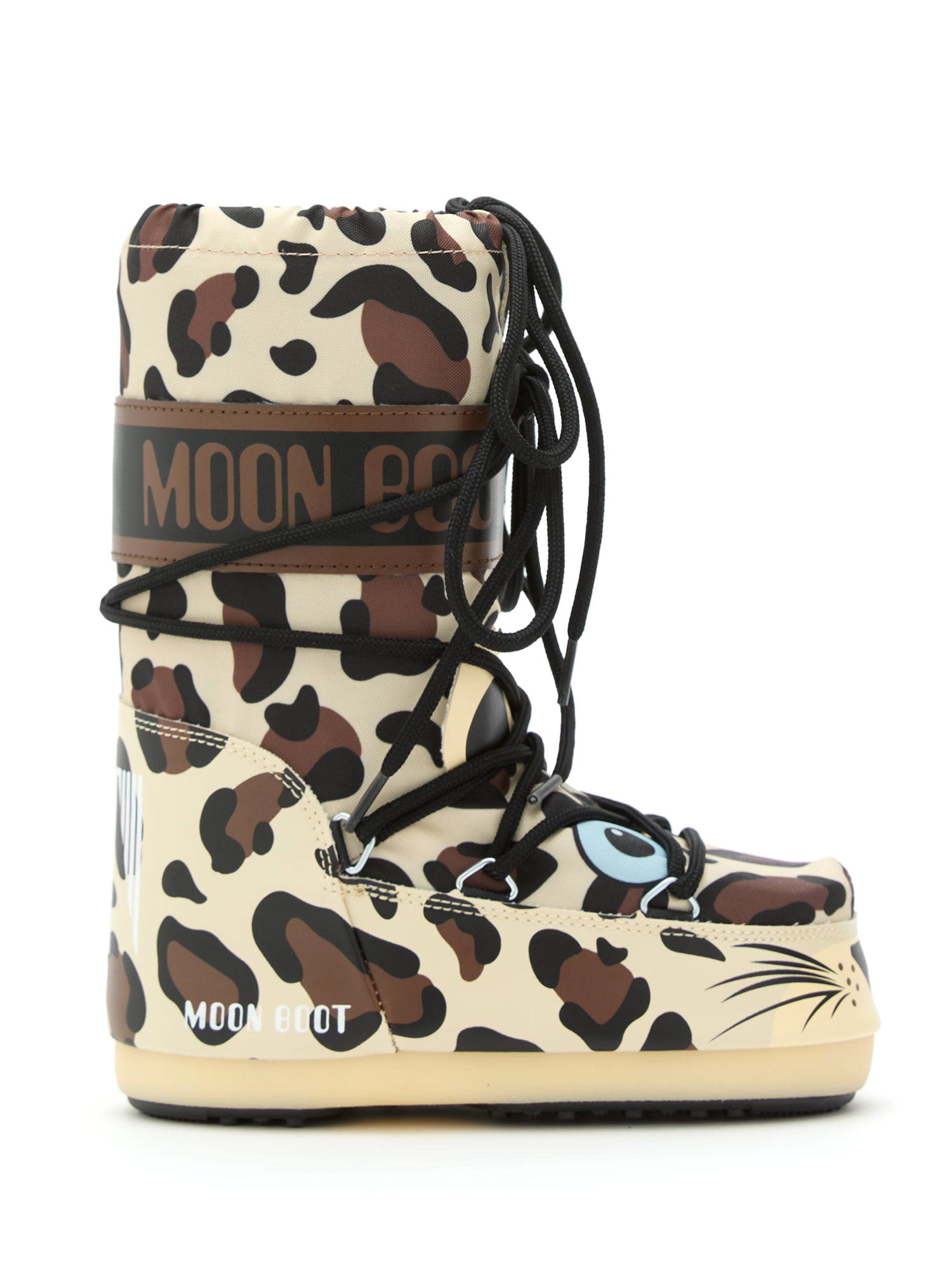 Moon Boot Kids- Icon Junior Leopard Boots