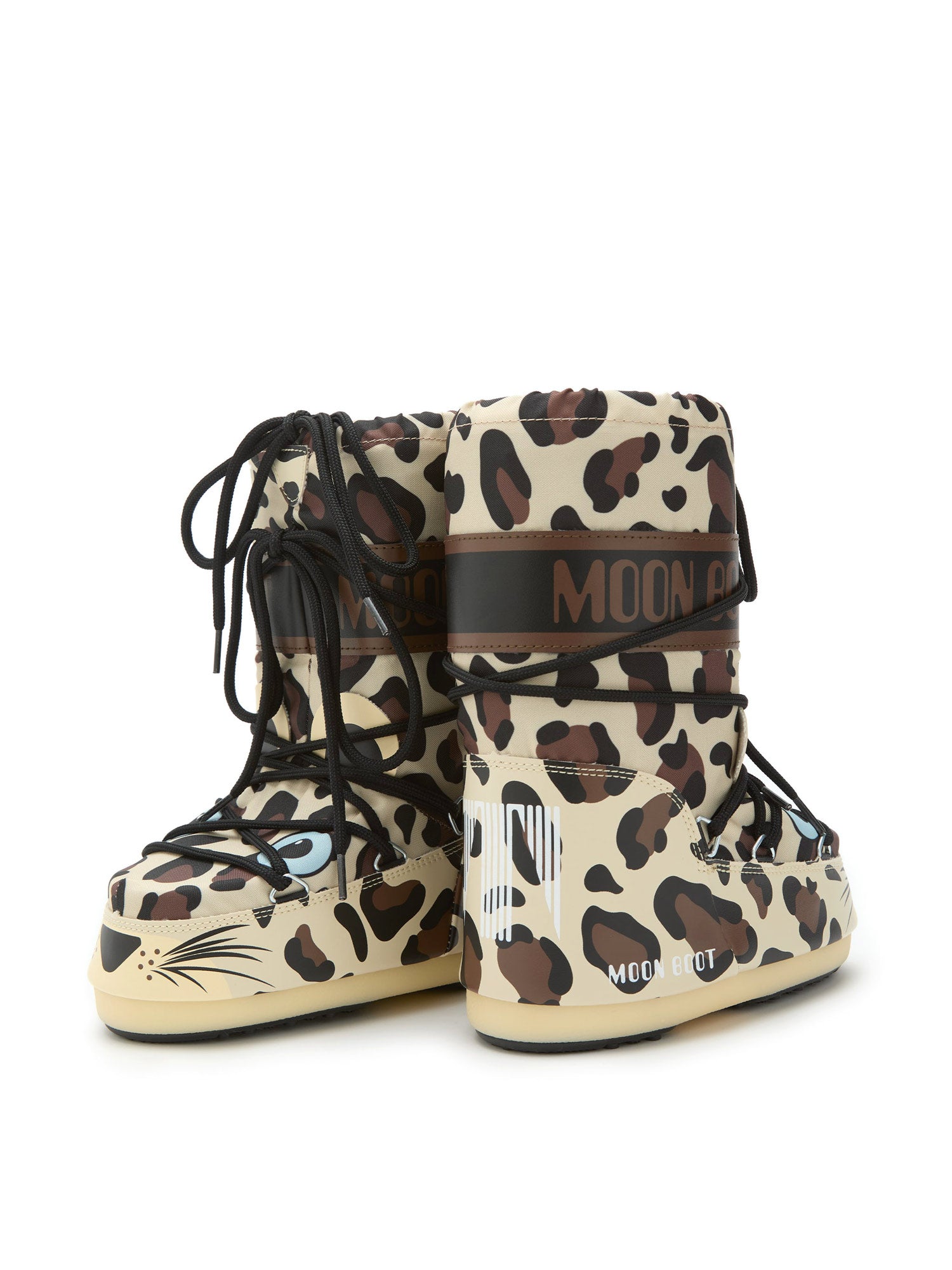 Moon Boot Kids- Icon Junior Leopard Boots