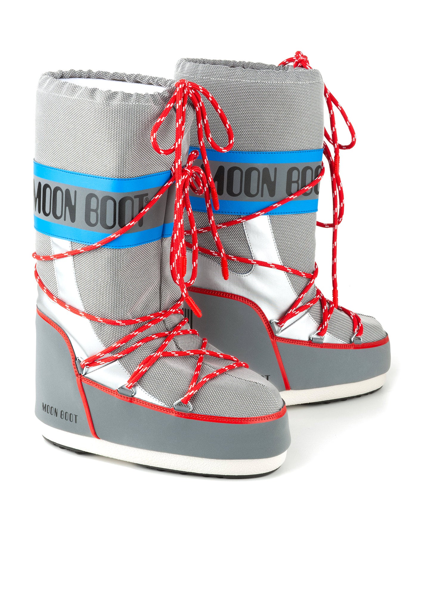 Moon Boot Kids- Icon Space Racing Sliver