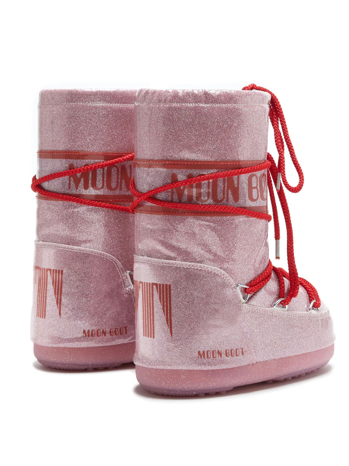Moon Boot Junior Glitter snow boots pink Designer's Cat