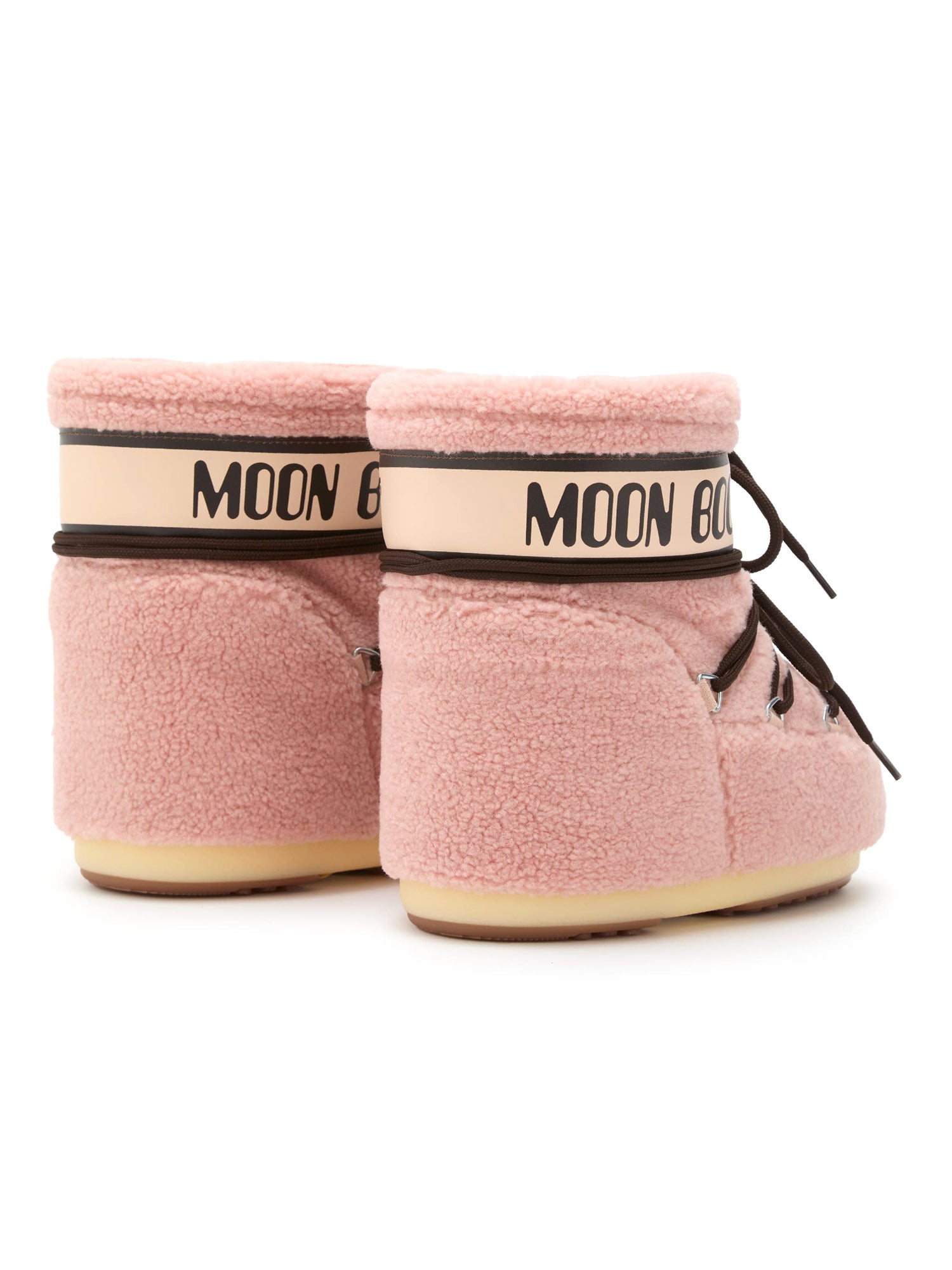 Moon Boot Kids- Icon Low Fleece Pink