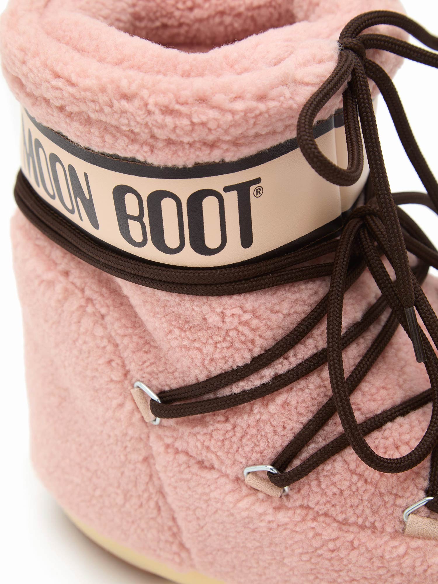 Moon Boot Kids- Icon Low Fleece Pink