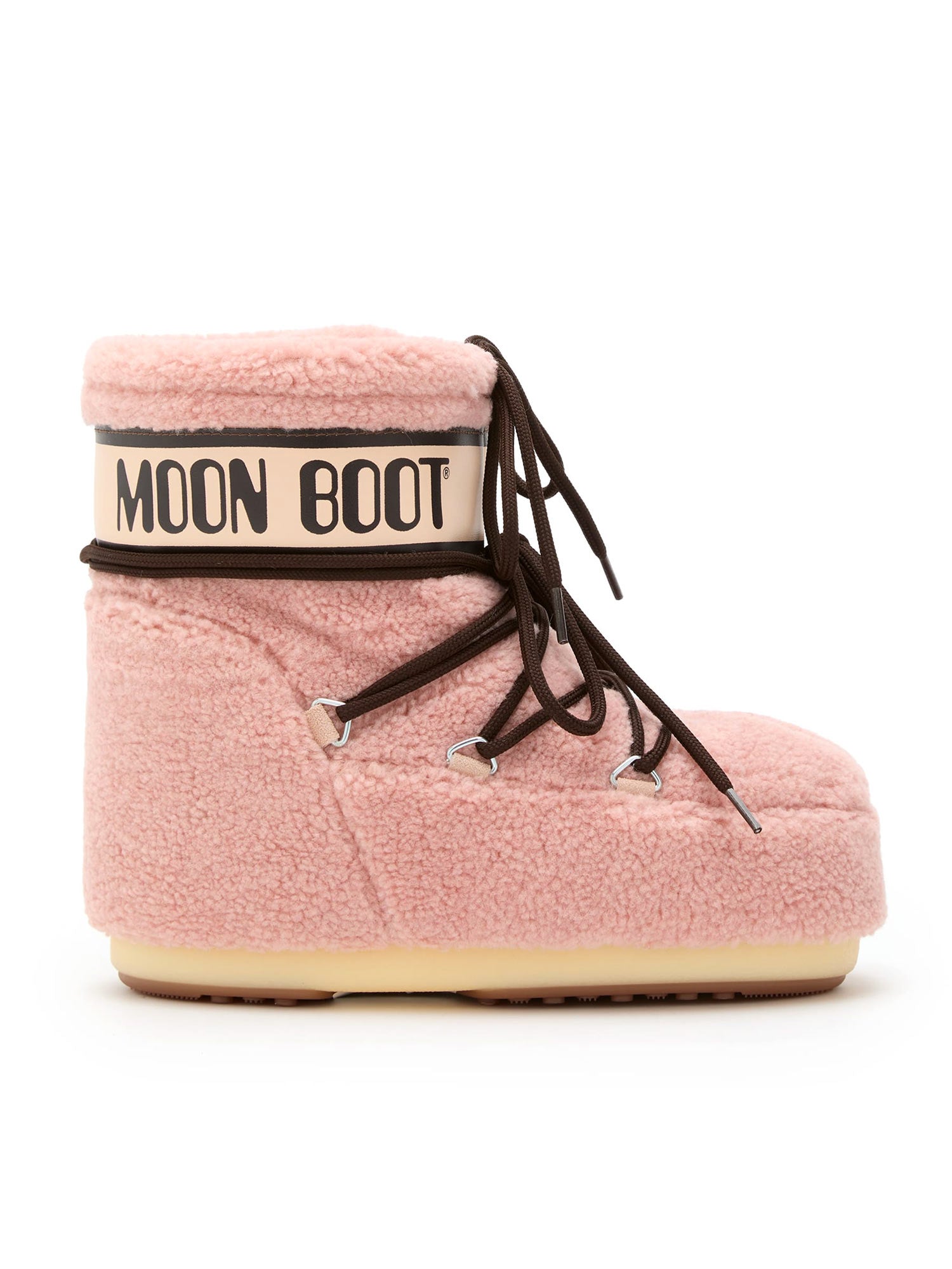 Moon Boot Kids- Icon Low Fleece Pink