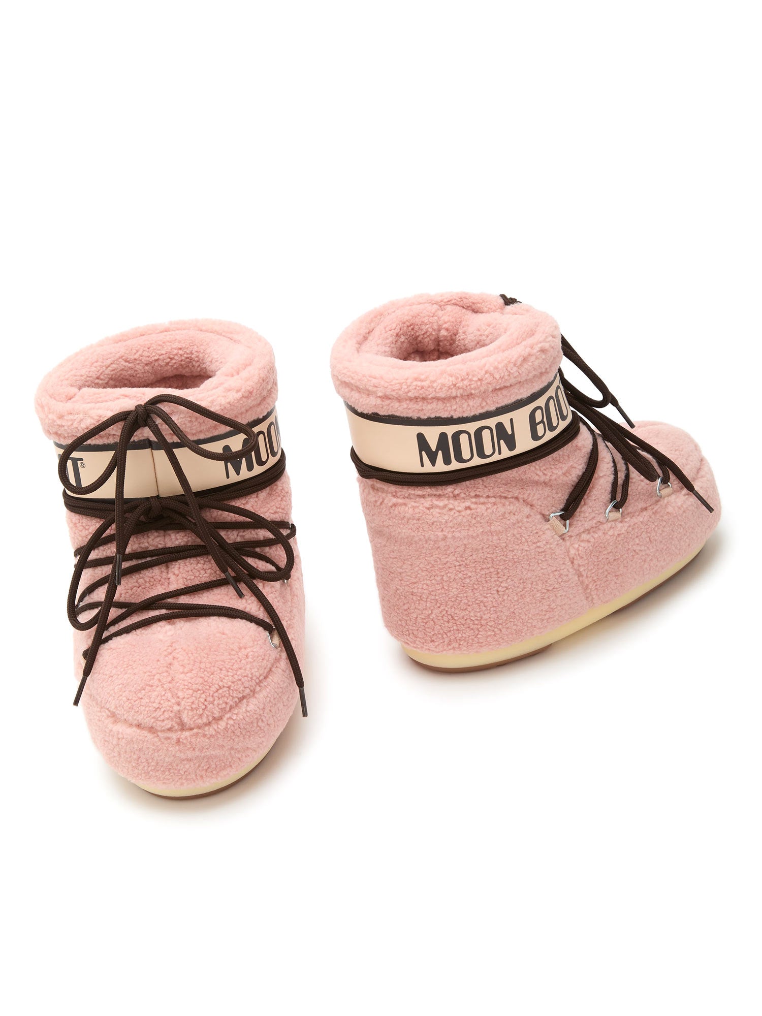 Moon Boot Kids- Icon Low Fleece Pink