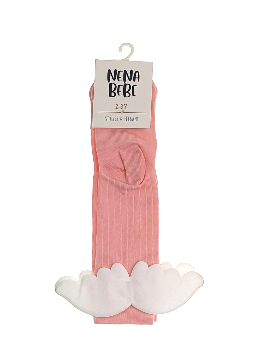 NENA BEBE Girl's Knee-high socks with wings-5008 pink