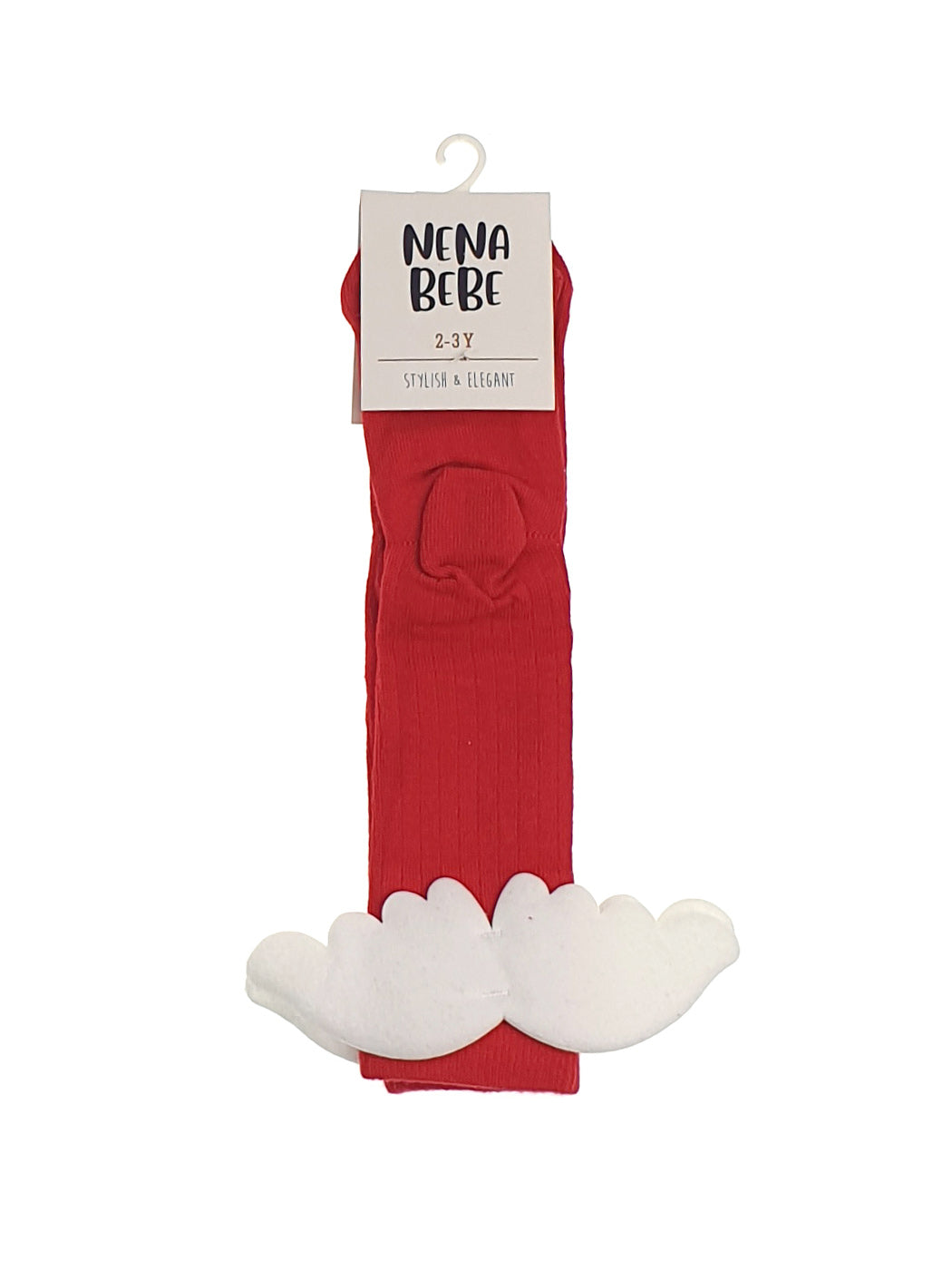 NENA BEBE Girl's Knee-high socks with wings-5008 red