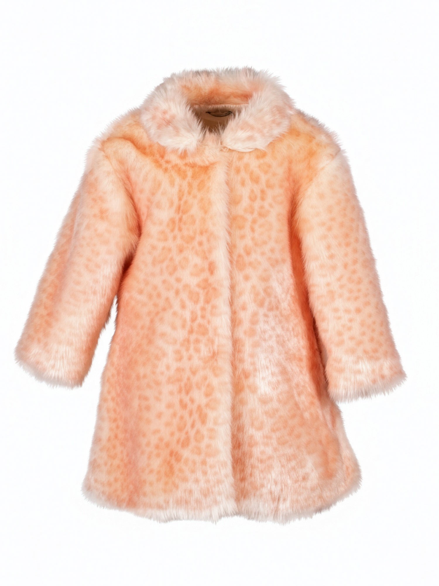 Παλτό faux γούνα για κοριτσάκι με τύπωμα - ORNELA