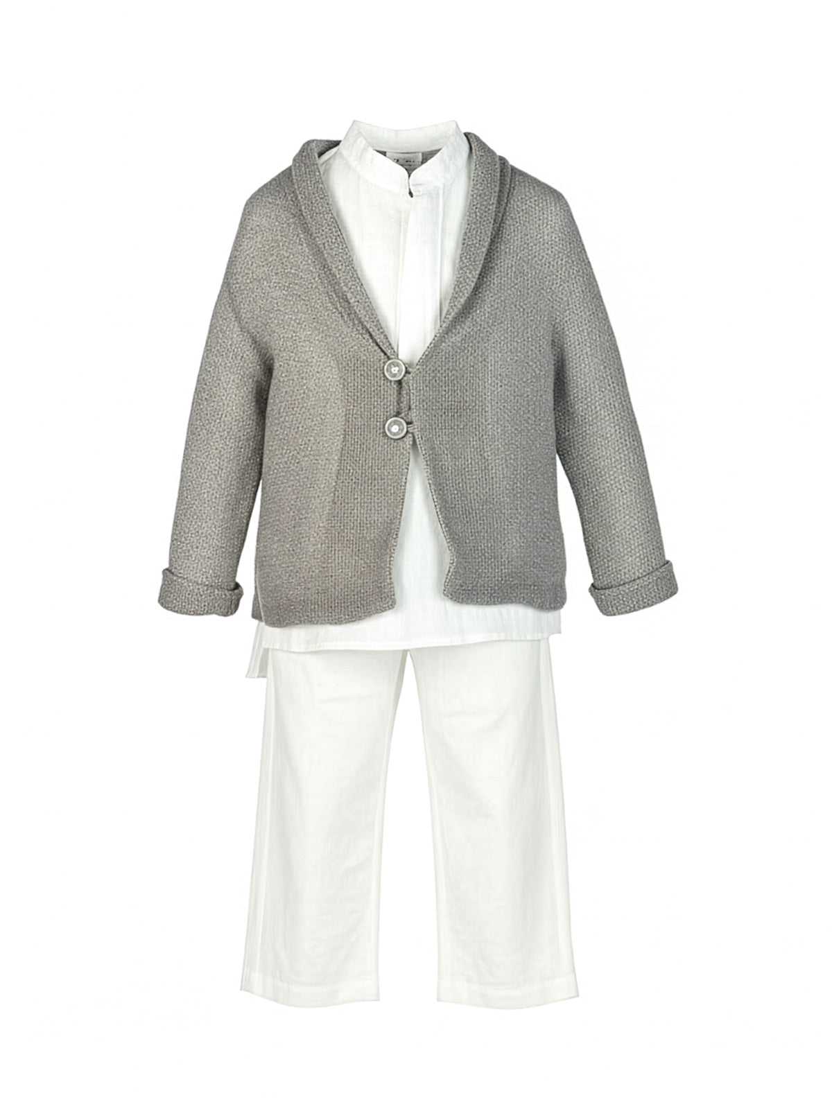 Boy's linen outfit set 5pcs - PILEAS