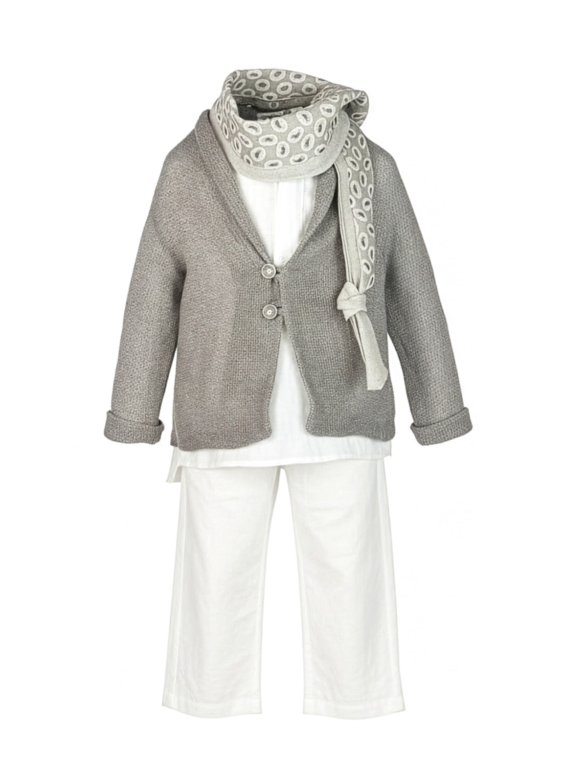 Boy's linen outfit set 5pcs - PILEAS