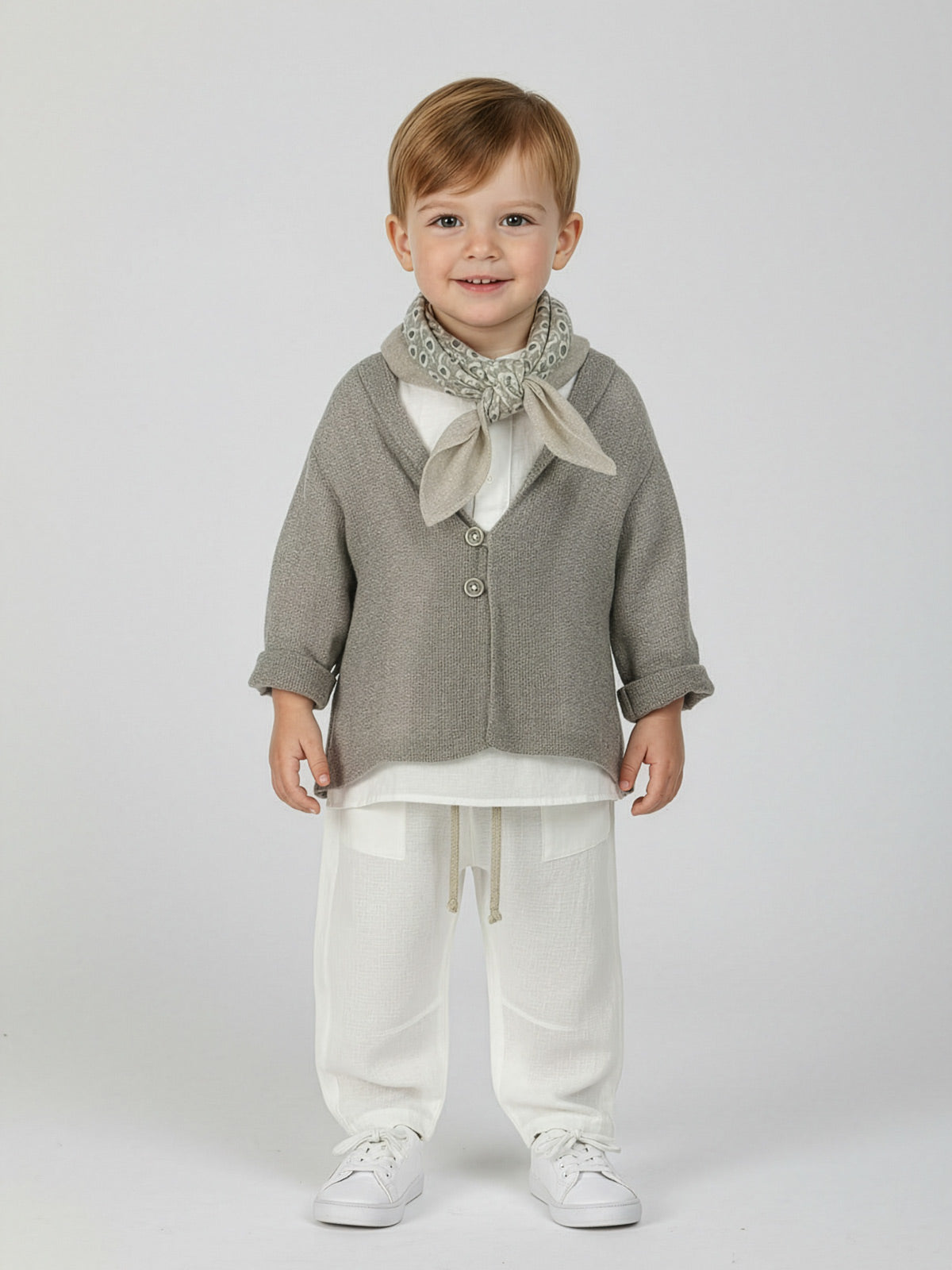 Boy's linen outfit set 5pcs - PILEAS