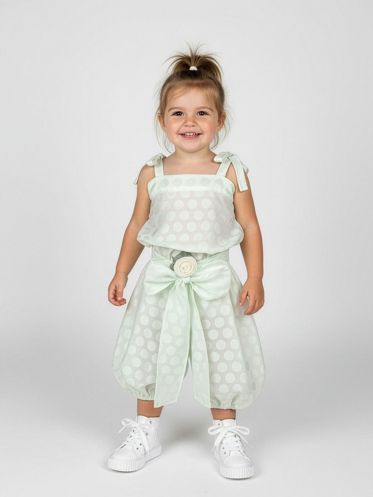 Baby Girl's Cotton Jumpsuit - PRIME Green
