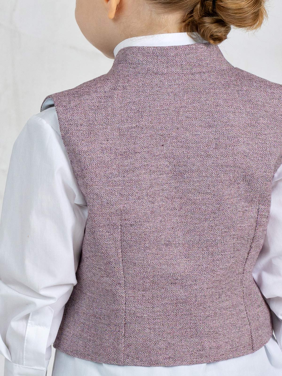 Checkered cotton suit for boys Set of 5 pieces - BERT