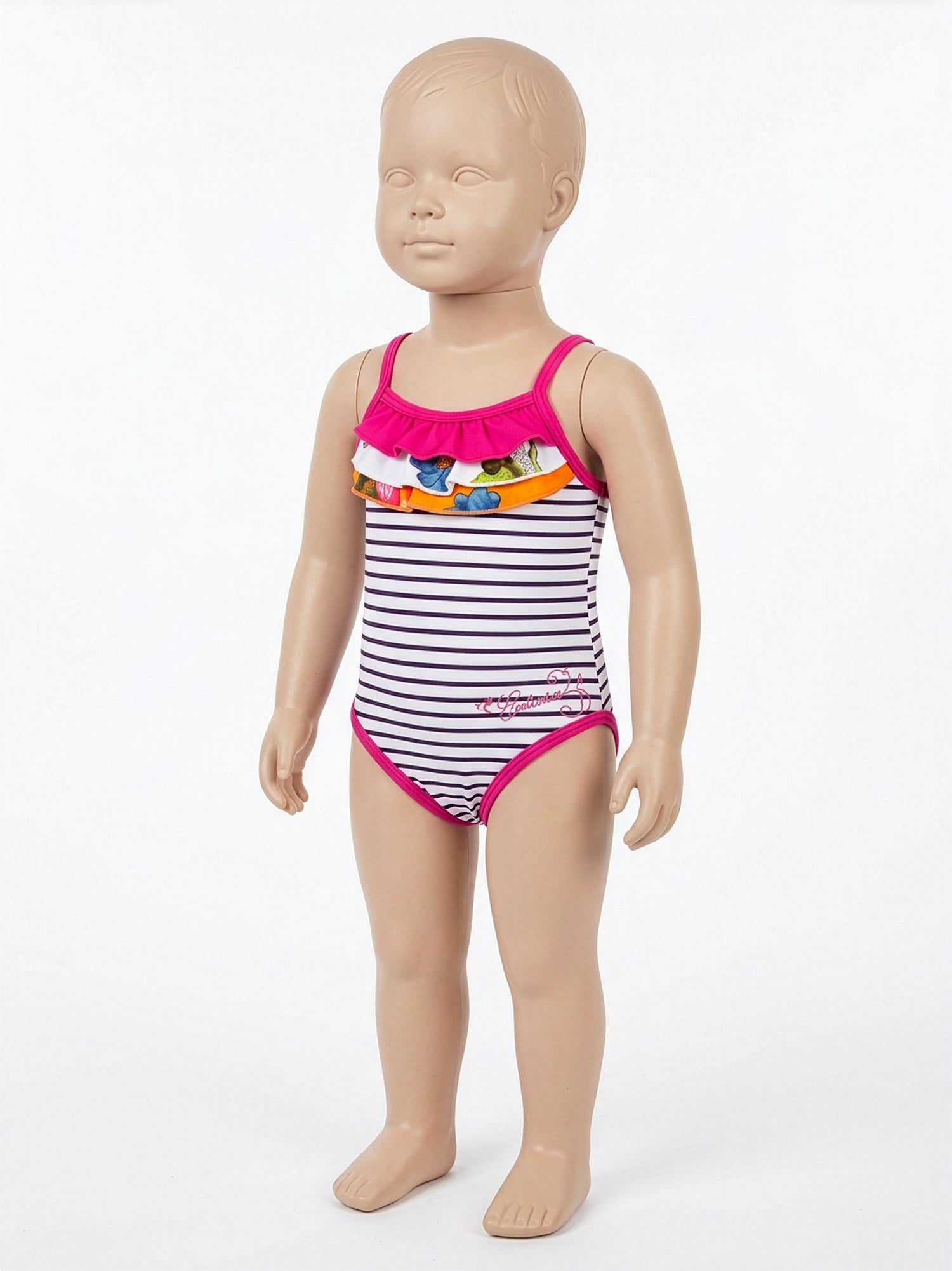 Catimini- Baby girl stretch one-piece swimsuit-C138013