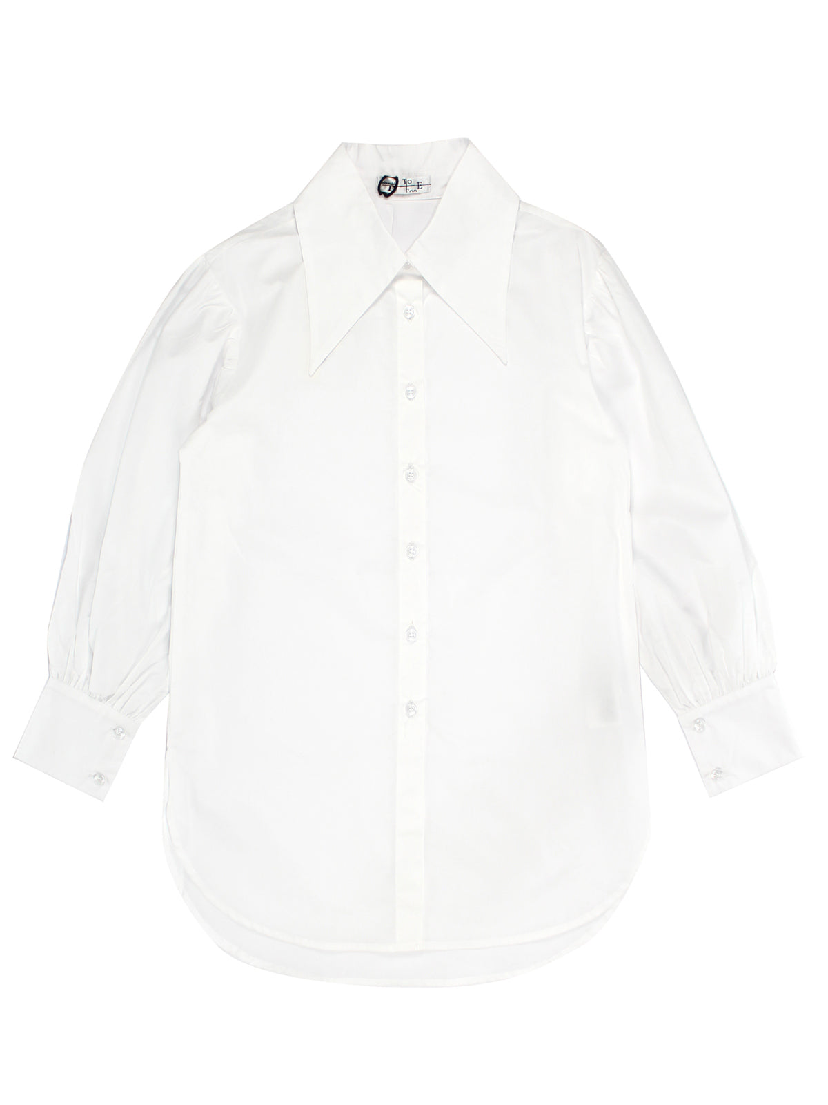 To Be Too - Λευκό πουκάμισο με μυτερό γιακά για κορίτσια