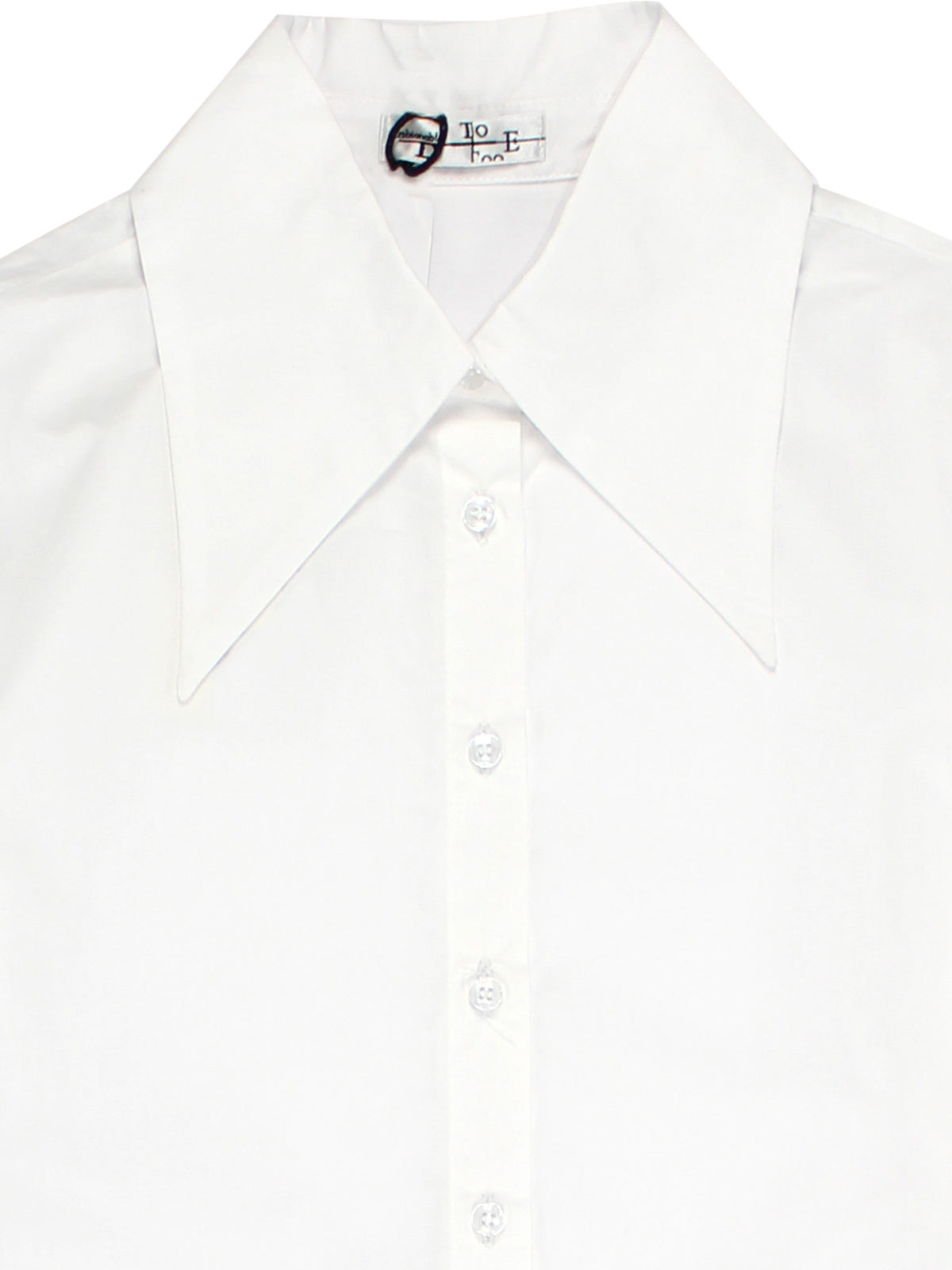 To Be Too - Λευκό πουκάμισο με μυτερό γιακά για κορίτσια