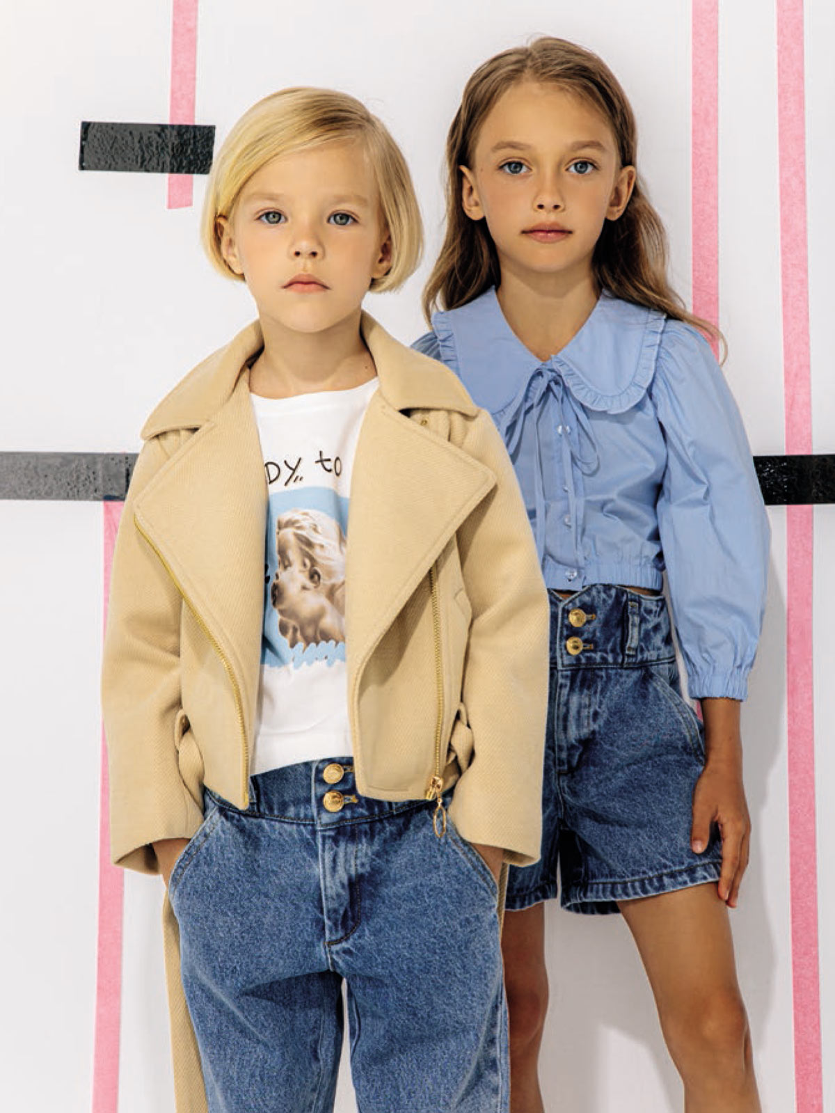 To Be Too - Βαμβακερό Τζιν σορτς για κορίτσια