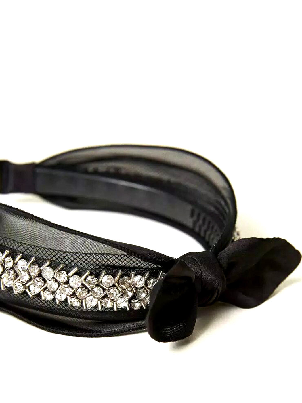 TWINSET Girl's rhinestone headband - 232GJ438E Black