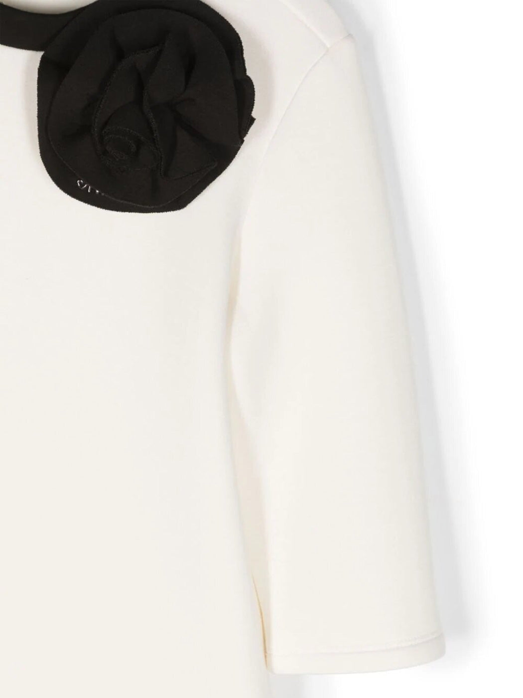 TWINSET Girl scuba dress with flower - 232GJ2173 White
