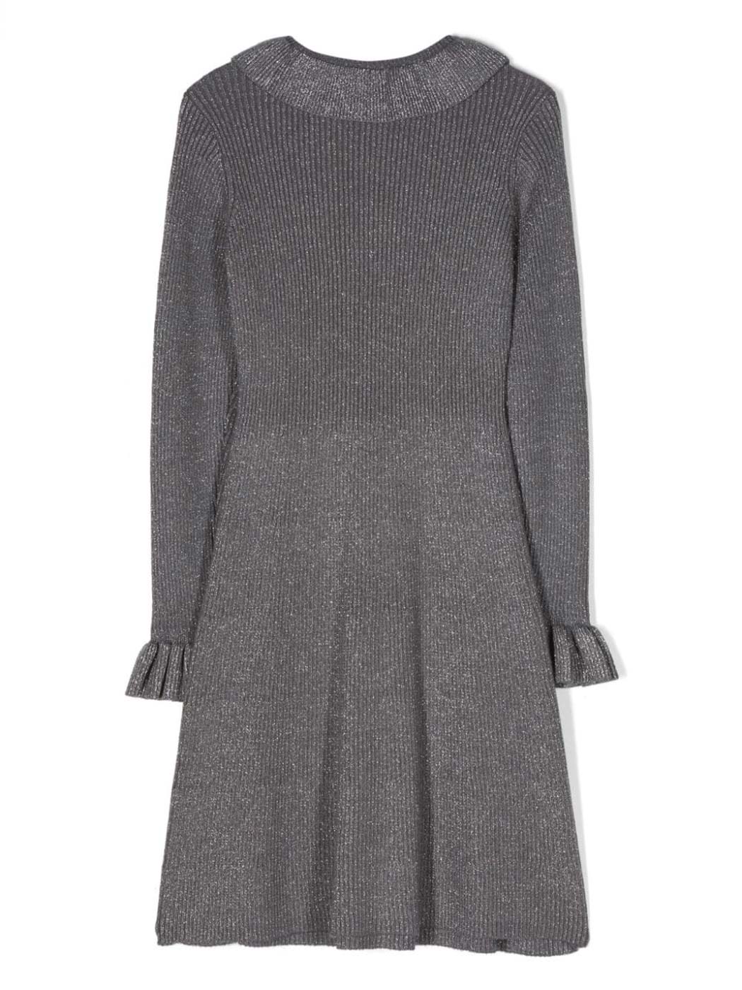TWINSET Girl Dress with ribbed knit glitter - 232GJ3692 Grey