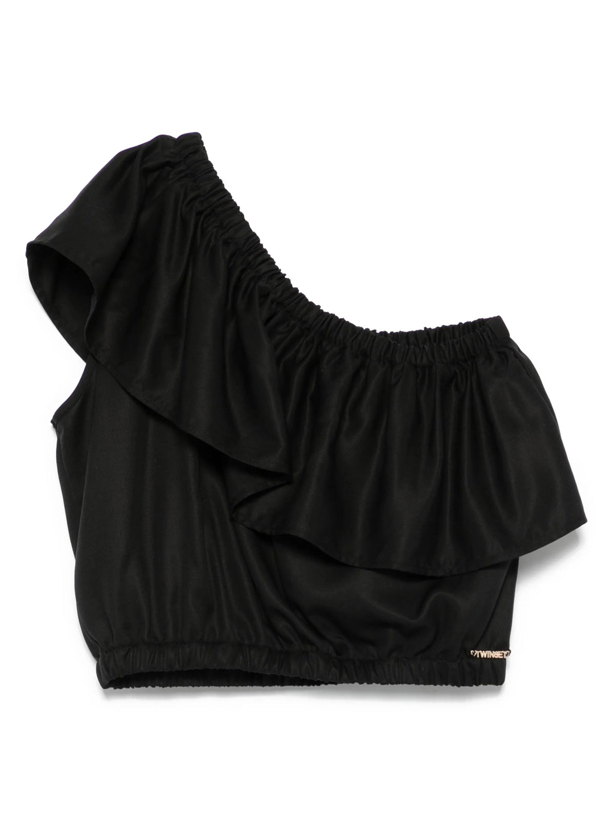 Twinset-Girls' one-shoulder top-251GJ2463 Designer's Cat