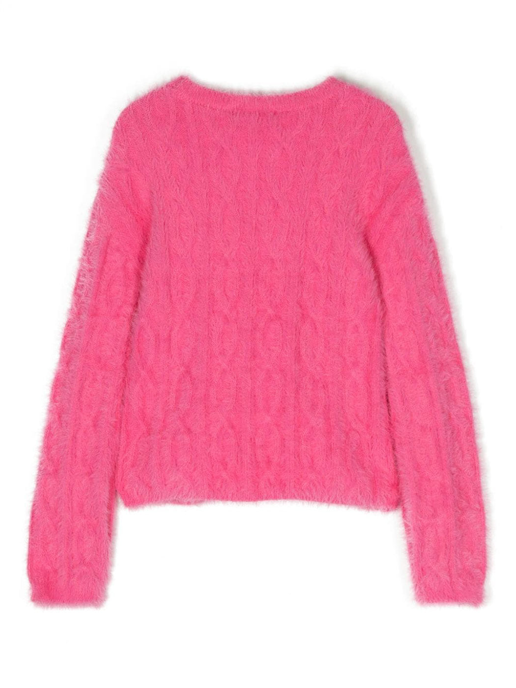 TWINSET Girl's knit jumper - 232GJ3651 Fuchsia