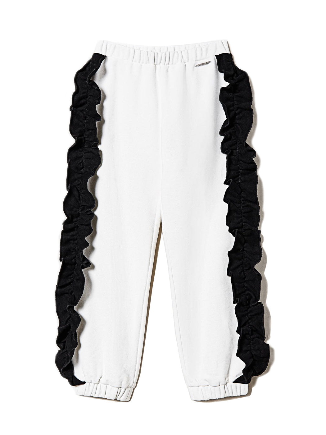 TWINSET Girl's cotton plush fabric trousers-232GJ2433 white