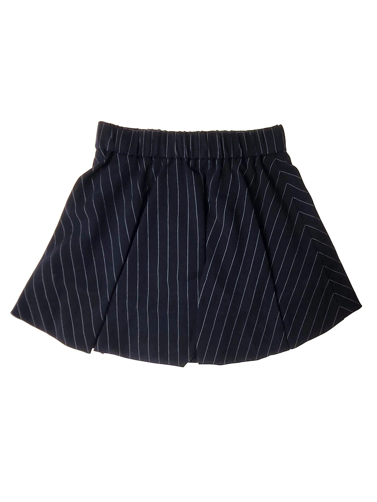 Twinset - Girls' pinstripe skirt with with Oval T logo
