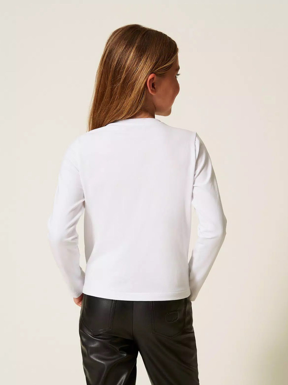 Twinset- Κοριτσίστικη μακρυμάνικη μπλούζα με λογότυπο