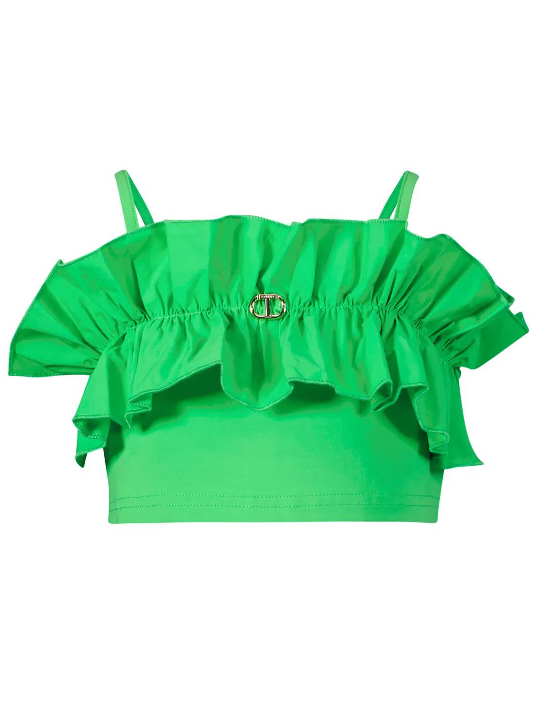 Twinset Girl's cotton top green