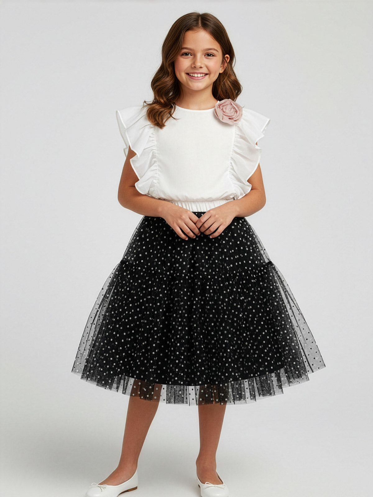 Cotton Blouse with Boutonniere - Vera